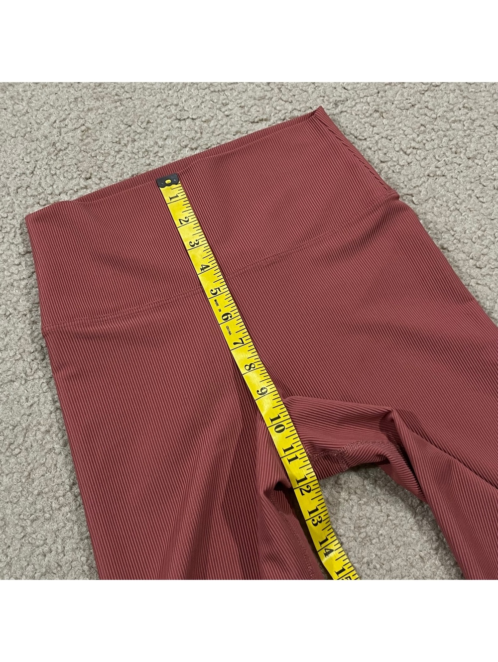 Beach Riot Pink Rib High Rise Leggings Size Medium - Picture 6 of 7